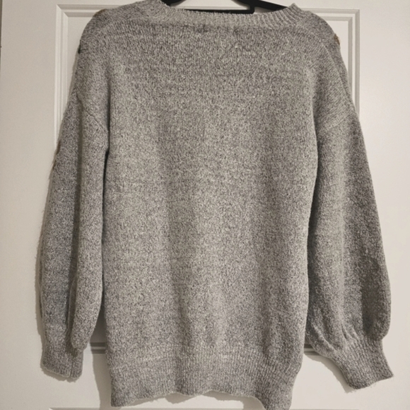 Kayla's Armoire Flowered Women's Sweater sz medium/large - Picture 3 of 4